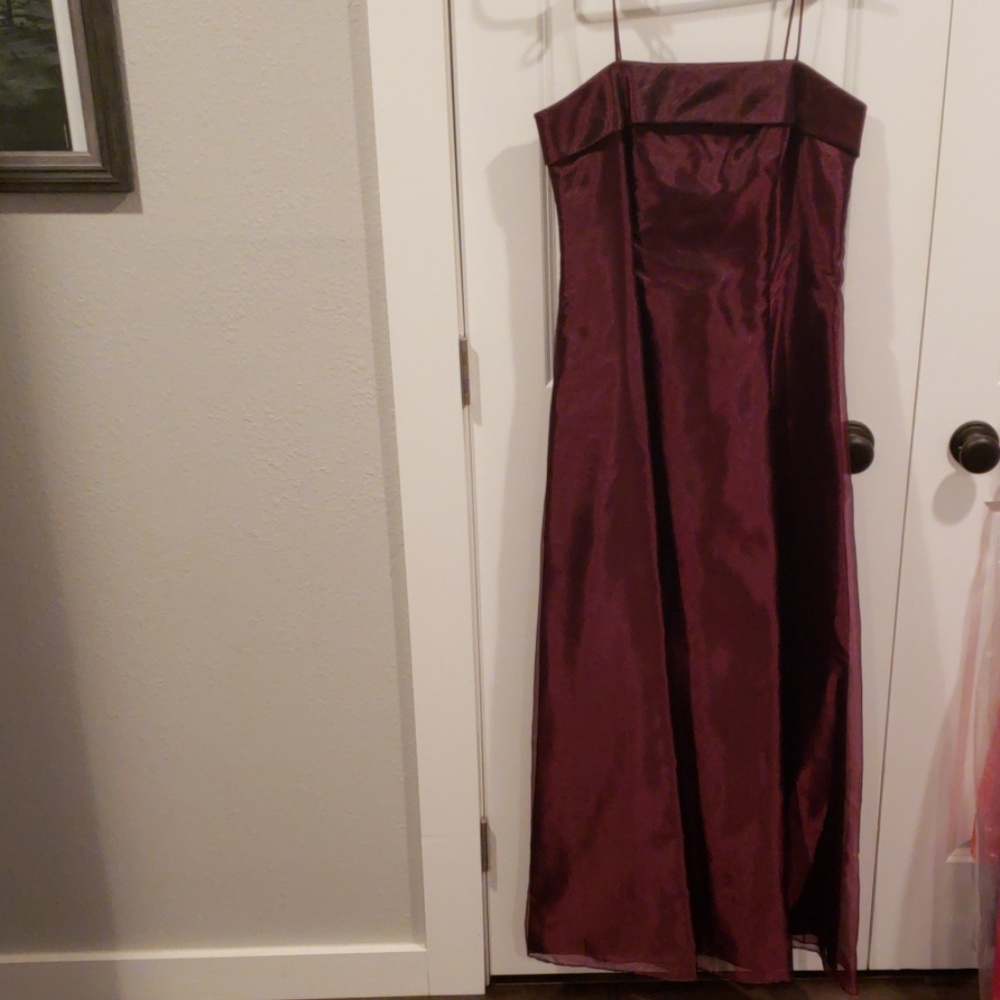 Night Way Collections Burgundy Prom Dress